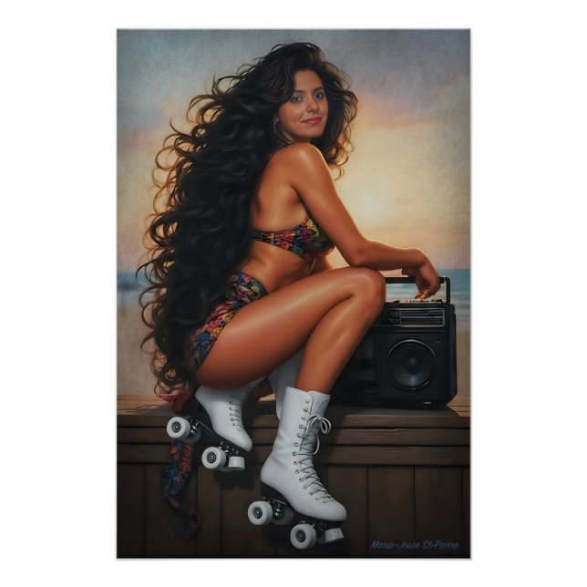 Poster Time Traveler: 80s Roller Skate Dreams (Devant)