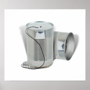 Poster Tin Can Phone (Pouvez-vous m'entendre MAINTENANT ?