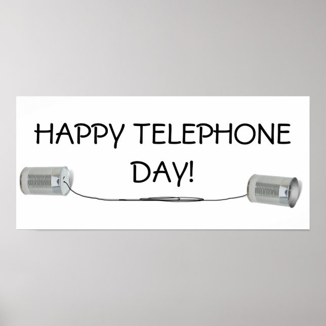 Poster Tin Can Phone (Pouvez-vous m'entendre MAINTENANT ? (Devant)