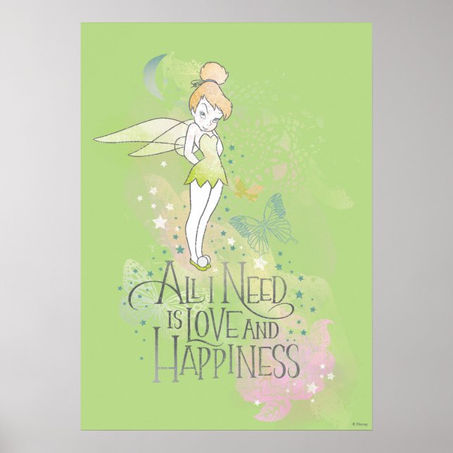 Poster Tinker Bell Amour Et Bonheur (Devant)