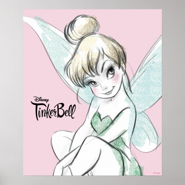 Poster Tinker Bell | Pastel assis (Devant)