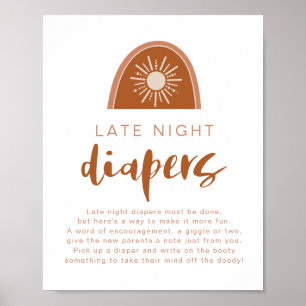 Poster TINLEY Terracotta Arc-en-ciel Diapositives de nuit