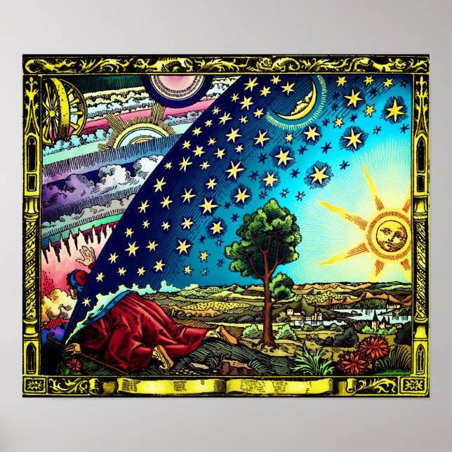 Poster Tint de contraste du dôme de flammarion (Devant)
