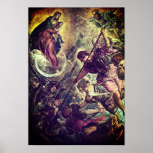 Poster Tintoretto - Archange Michael combat Satan