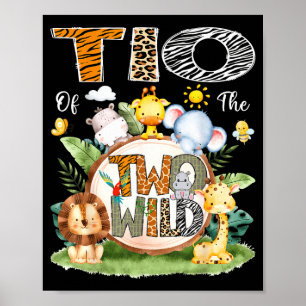 Poster Tio Des Deux Sauvages 2ème Anniversaire Garçon Saf