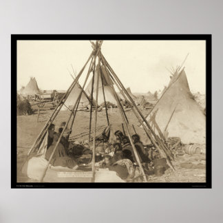 Poster Tipi de Mme American Horse SD 1891