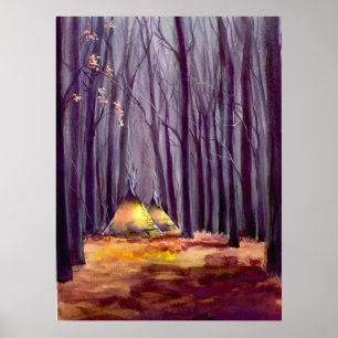 Poster TIPI FEUILLES par SHARON SHARPE