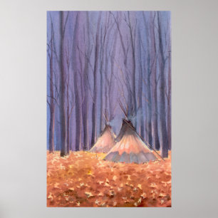 Poster TIPI FEUILLES par SHARON SHARPE