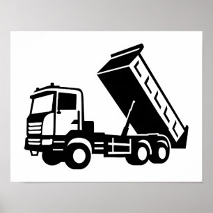 Poster Tipper de camion de vidange