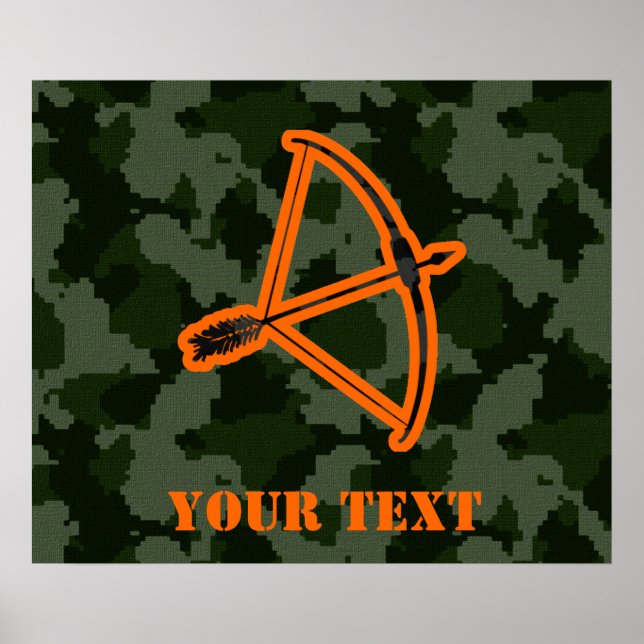 Poster Tir à l'arc Camo (Devant)