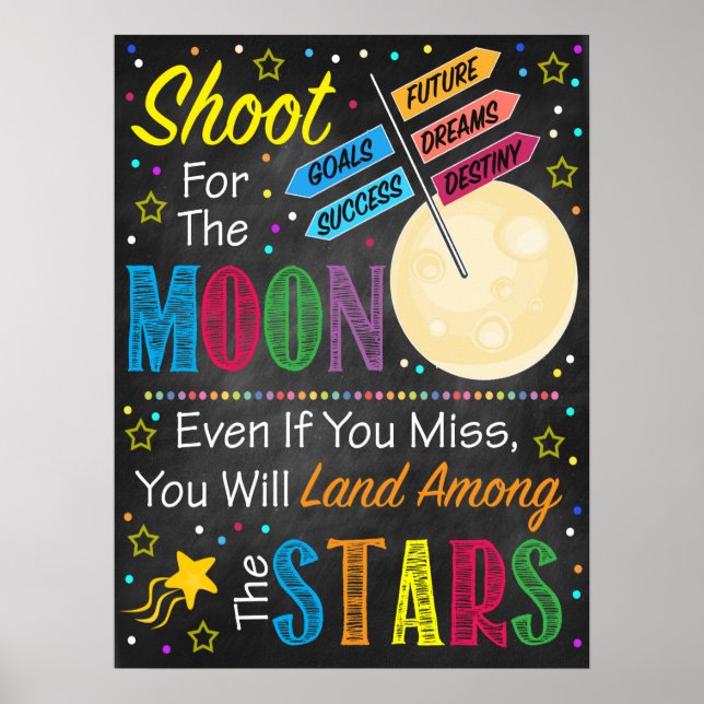 Poster Tir Pour L'Affiche De La Lune (Devant)