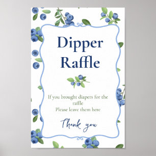 Poster Tirage au sort de couche Bleuet Aquarelle