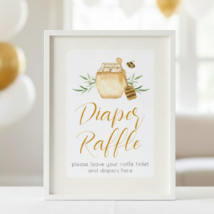 Poster Tirage au sort des couches Bébé Petite Abeille Mie