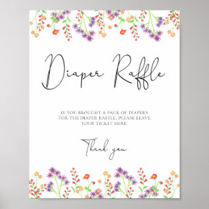 Poster Tirage de couche pour fleurs sauvages