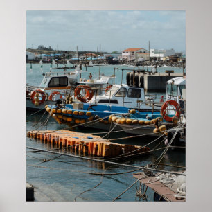Poster Tirage photo Bateaux de pêche Udo Corée du Sud 20x