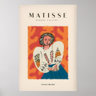 Poster Tirages d'art de Matisse - Femme Chemisier Blanc J