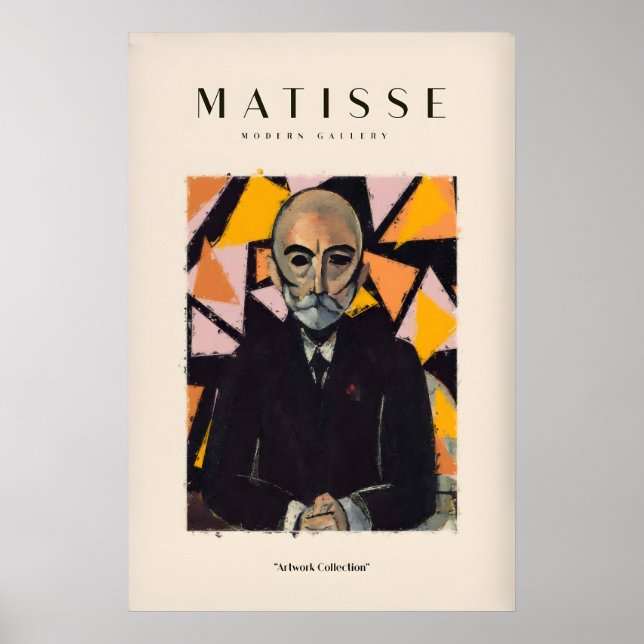Poster Tirages d'art de Matisse - Portrait d'homme en cos (Devant)