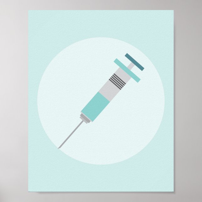 Poster Tirages, Immunisations Art Graphique Médicale (Devant)