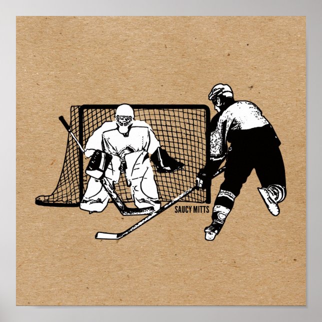 Poster Tiré Sur Le Lecteur Net De Hockey Écran D'Encre (Devant)
