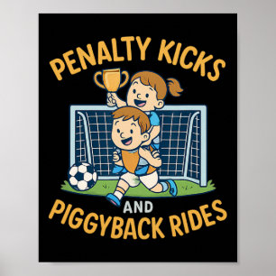 Poster Tirs au but Adrenaline Famille Piggybyck Enfants S