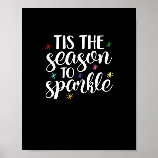 Poster Tis Season To Sparkle Aesthetic Classic (Devant)