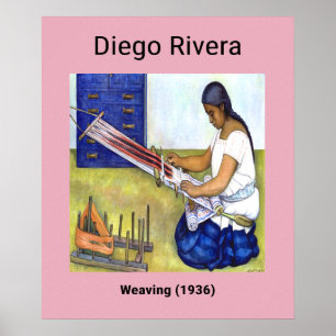 Poster Tissage par Diego Rivera (1936)