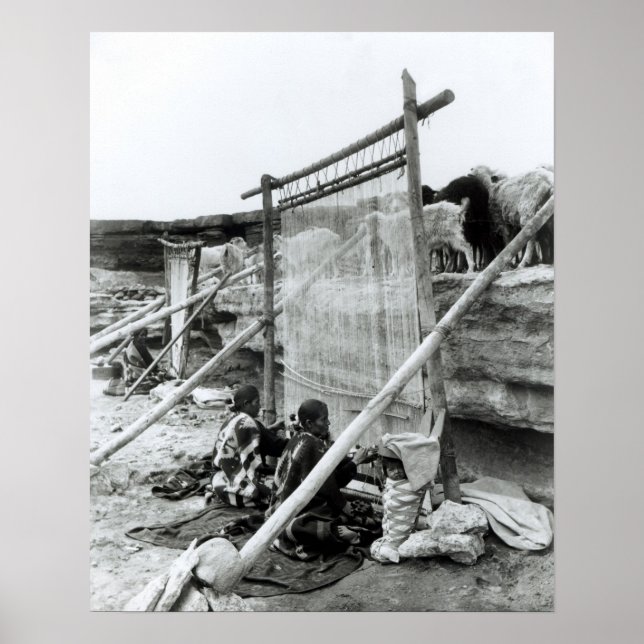 Poster tisserands navajo, vers 1914 (Devant)