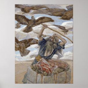 Poster Tissot - Abram protégeant son sacrifice 1896