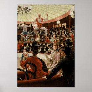 Poster Tissot - Femmes de Paris La Fan de Cirque