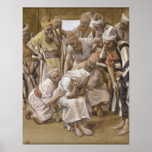 Poster Tissot - Jacob pleure son fils Joseph