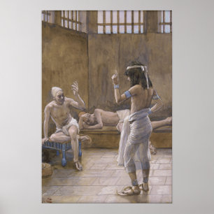 Poster Tissot - Joseph interprète les rêves en prison…