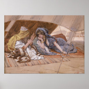 Poster Tissot - Les conseils d'Abram à Saraï