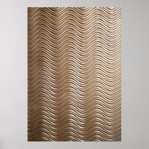 Poster Tissu rayé blanc et gris