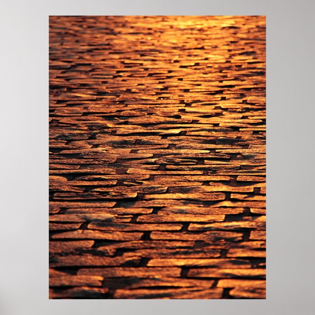 Poster Tissus de coblestones (Devant)