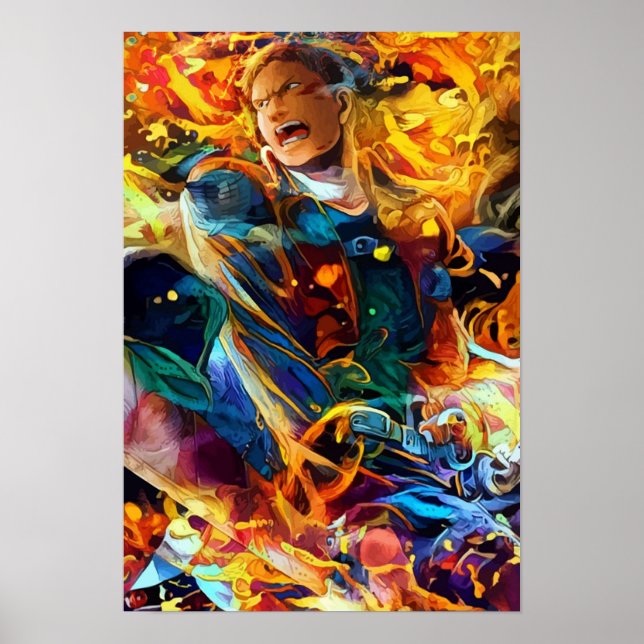 Poster Titan blindé coloré (Devant)