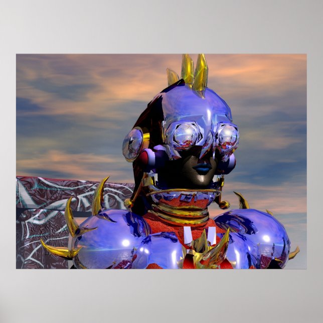 Poster TITAN CYBORG PORTRAIT Science-fiction, Scifi (Devant)