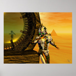 Poster TITAN DANS LE DÉSERT DE L'HYPÉRION, Science-Fictio