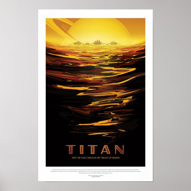 Poster Titan | Visions de l'avenir de la NASA (Devant)