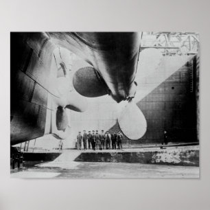 Poster Titanic Dans Un Dock Sec - 31 Mai 1911