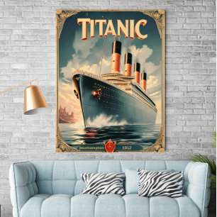 Poster Titanic - Poster d'Art Vintage Retro Wall