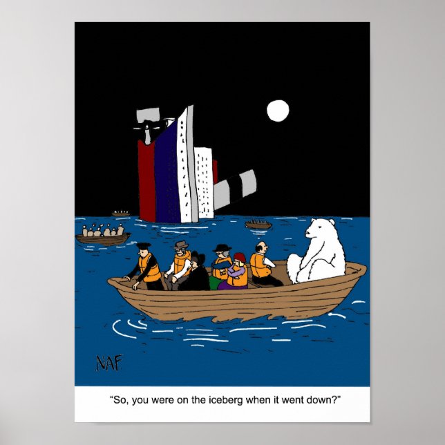 POSTER TITANIQUE DE L'OURS POLAIRE (Devant)