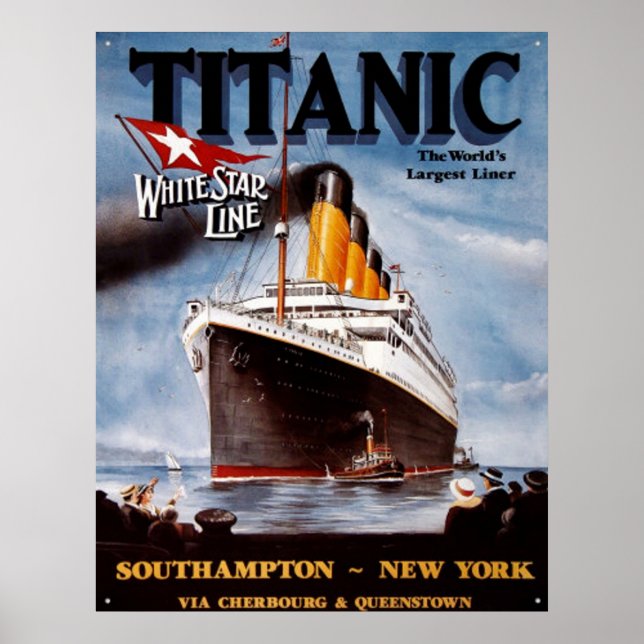 POSTER TITANIQUE vintage (Devant)