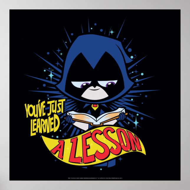 Poster Titans Ados, allez ! | Raven "Appris Une Leçon" (Devant)