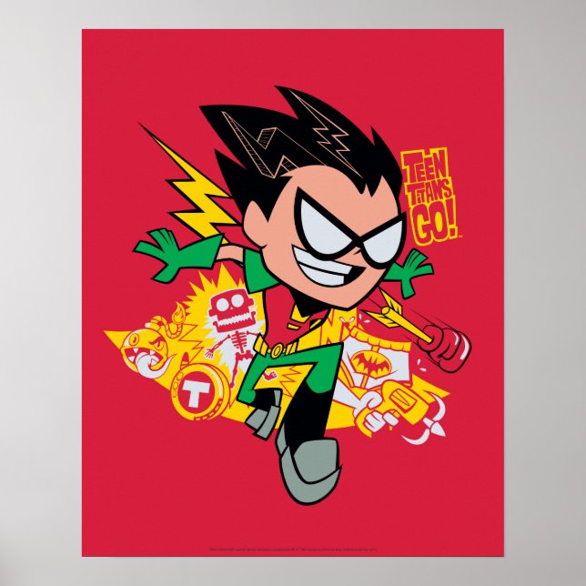 Poster Titans Ados, partez ! | Robin's Arsenal Graphic (Devant)