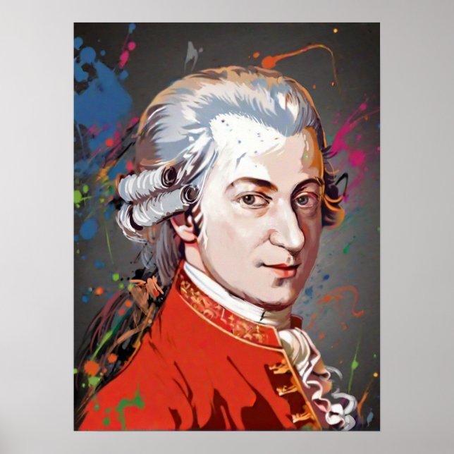 Poster Titans of Music : Mozart (Devant)