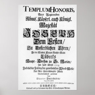 Poster Titre d'Abendmusik, 1705