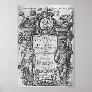 Poster Titre de 'L'ensemble des oeuvres de Homère'