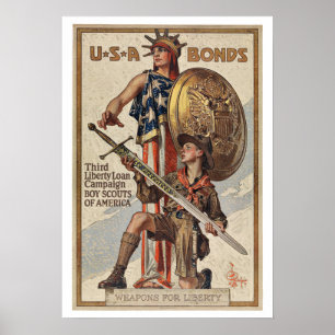 Poster Titres d'emprunt de guerre de 2ÈME GUERRE MONDIALE