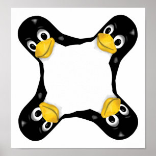 POSTER TITRES LINUX TUX 4