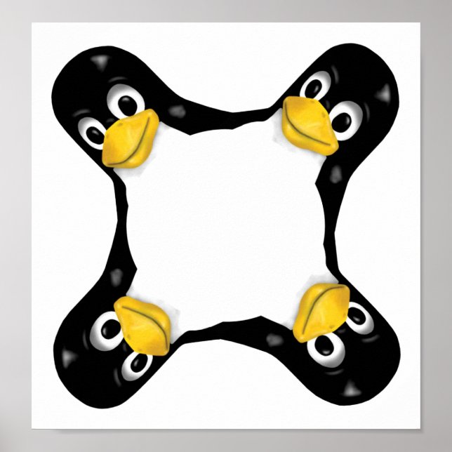 POSTER TITRES LINUX TUX 4 (Devant)